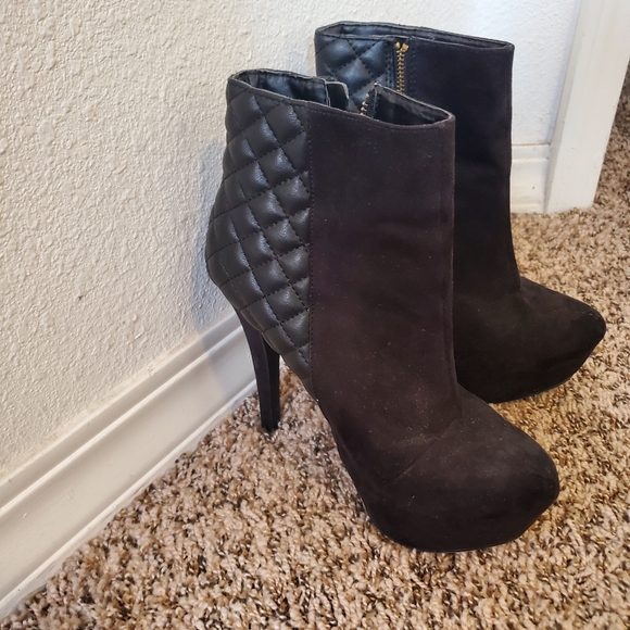 quilted boots new look